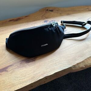 Black Pacsafe Crossbody Bag